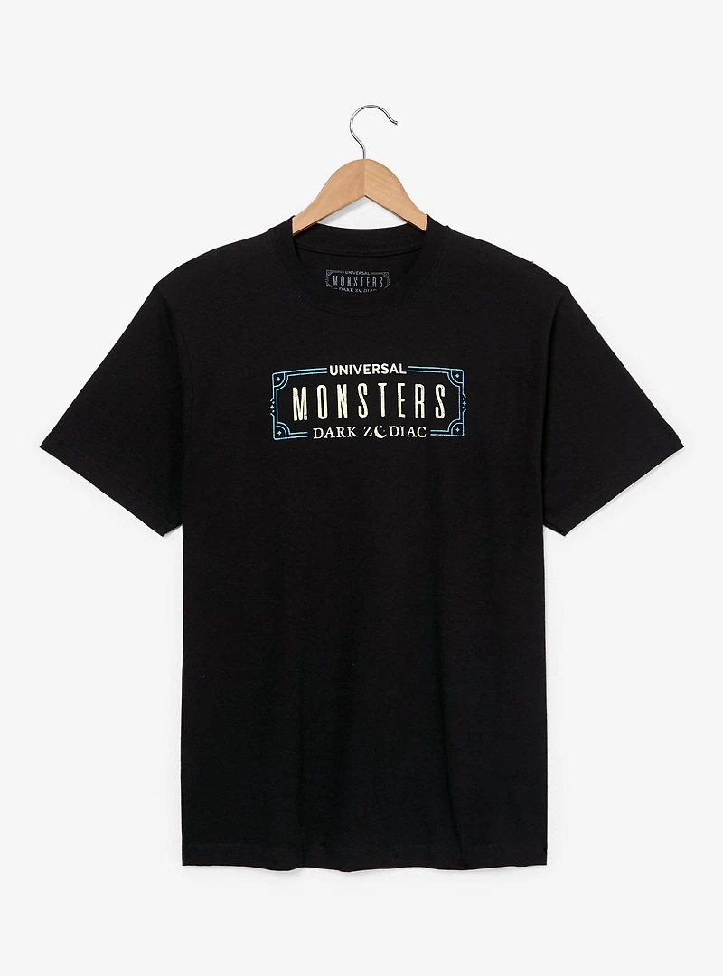 Universal Monsters Dark Zodiac Character Cards T-Shirt - BoxLunch Exclusive