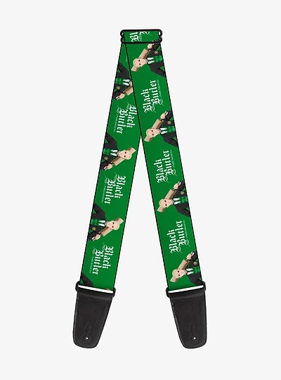 Black Butler Herman Greenhill Pose and Title Guitar Strap