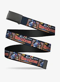 Regular Show Mordecai and Rigby Like A Boss Pose Multi Clamp Buckle Belt