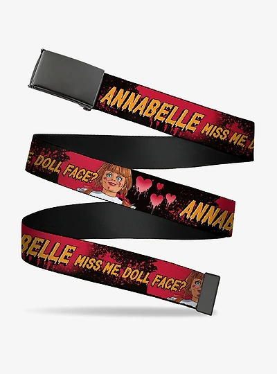 Annabelle Miss Me Doll Face Pose Clamp Buckle Belt