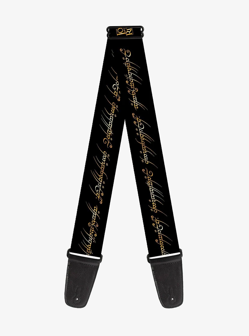 The Lord of the Rings One Ring Inscription Guitar Strap