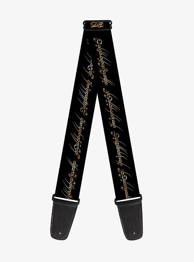 The Lord of the Rings One Ring Inscription Guitar Strap