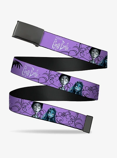 Corpse Bride Victor and Emily Living Marry the Dead Clamp Buckle Belt