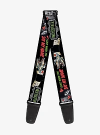 Beetlejuice I Love When You Say My Name and Sandworm Guitar Strap