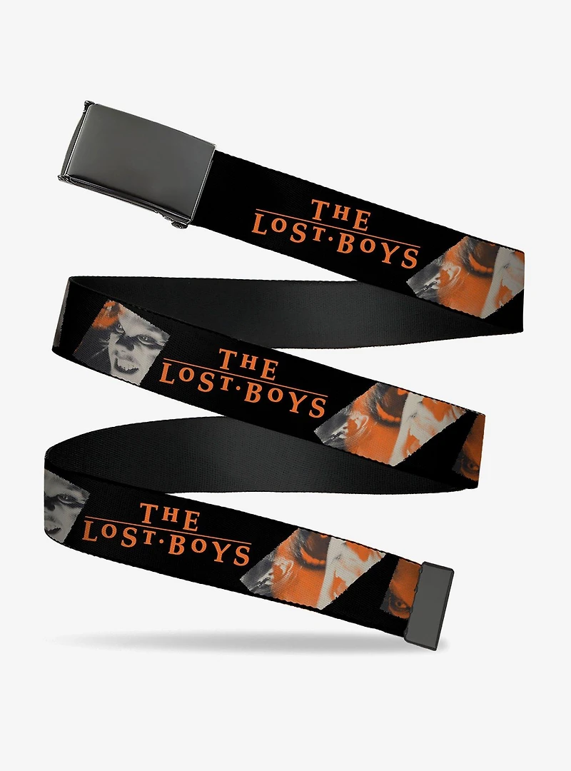 The Lost Boys David Pose Stacked and Title Logo Clamp Buckle Belt