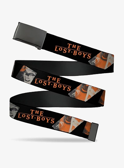 The Lost Boys David Pose Stacked and Title Logo Clamp Buckle Belt