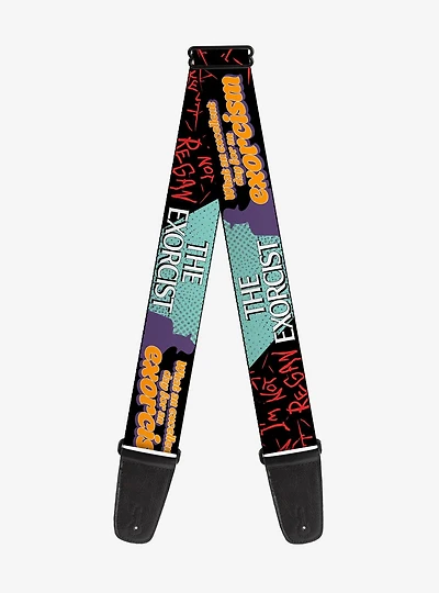 The Exorcist Regan Pop Art Excellent Day For An Exorcism Pose Guitar Strap