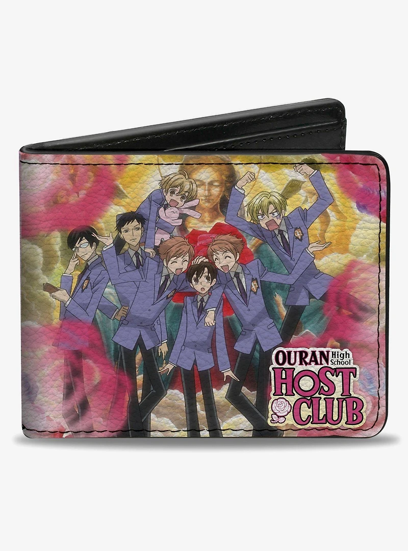 Ouran High School Host Club Character Group Poses Bifold Wallet
