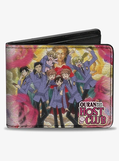 Ouran High School Host Club Character Group Poses Bifold Wallet