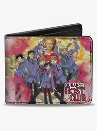 Ouran High School Host Club Character Group Poses Bifold Wallet