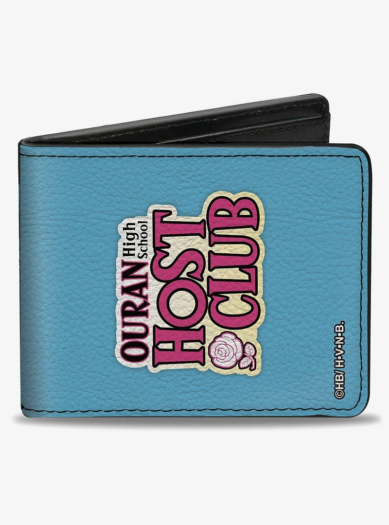 Ouran High School Host Club Chibi Character Group Pose Bifold Wallet