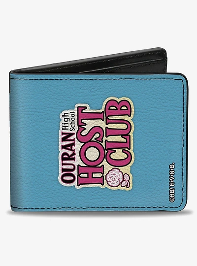 Ouran High School Host Club Chibi Character Group Pose Bifold Wallet