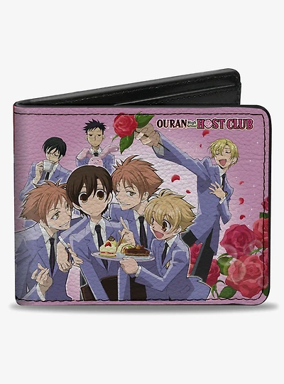 Ouran High School Host Club Character Rose Scenes Bifold Wallet