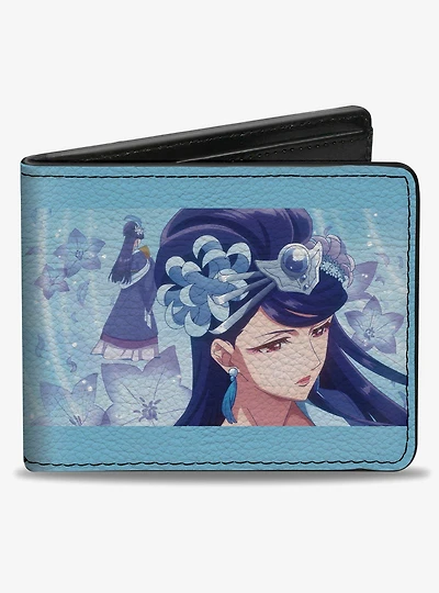 The Apothecary Diaries Lady Lihua Wise Consort Pose Blue Bifold Wallet
