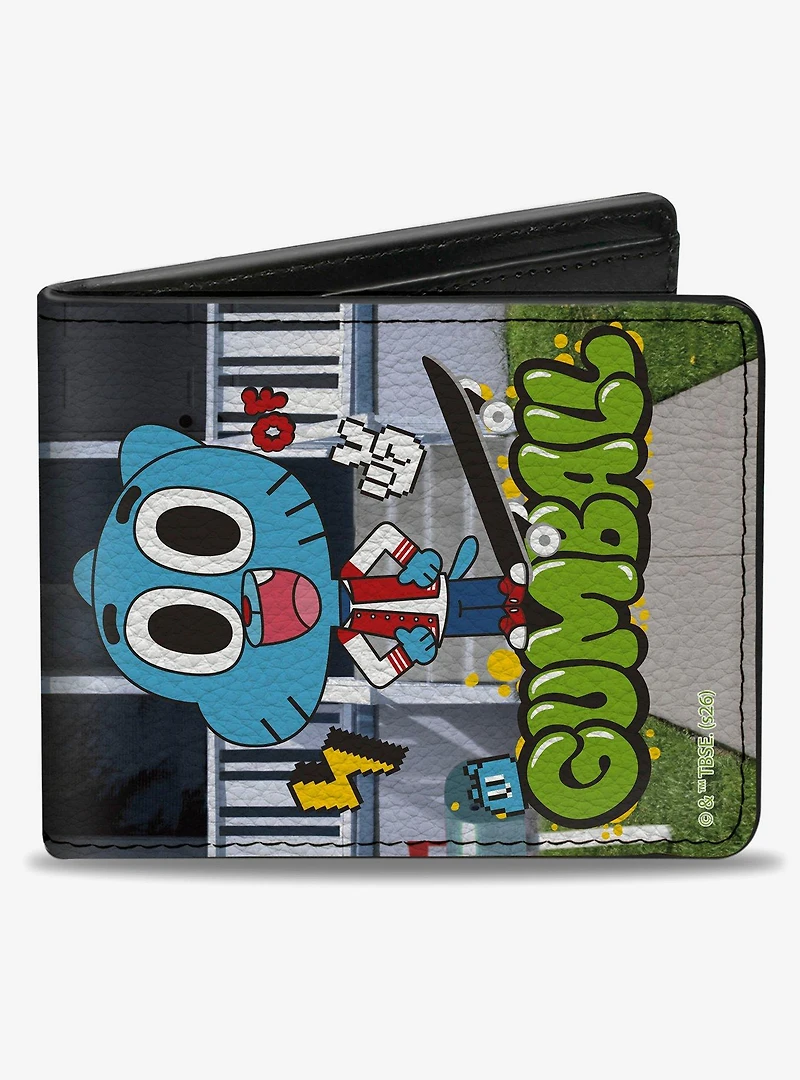 The Amazing World of Gumball Text and House Pose Bifold Wallet