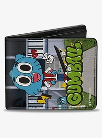 The Amazing World of Gumball Text and House Pose Bifold Wallet