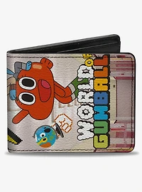 The Amazing World of Gumball Peace Pose with Darwin Bifold Wallet
