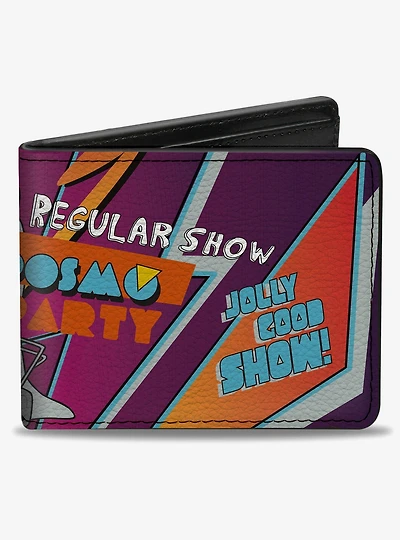 Regular Show Characters Group Posmo Party Pose Multi Bifold Wallet