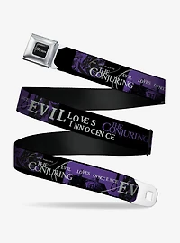 The Conjuring Evil Loves Innocence Seatbelt Buckle Belt