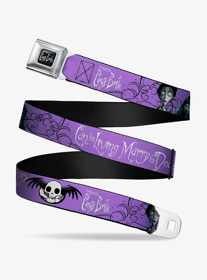 Corpse Bride Victor and Emily Living Marry the Dead Seatbelt Buckle Belt