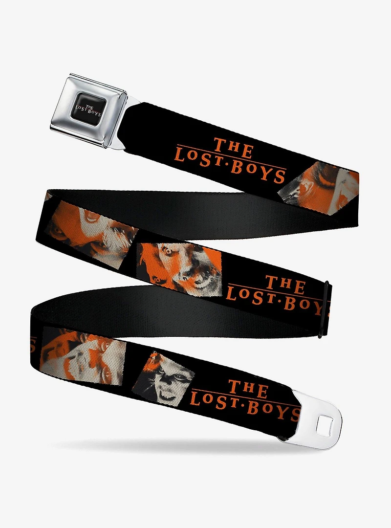 The Lost Boys David Pose Stacked and Title Logo Seatbelt Buckle Belt