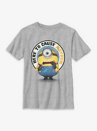 Minions Here To Cause Mayhem Youth T-Shirt