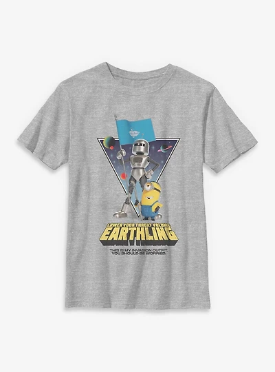 Minions Lower Your Throat Volume Earthling Youth T-Shirt