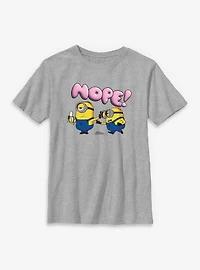 Minions Nope Push Youth T-Shirt