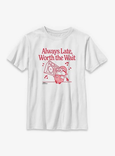 Minions Always Late, Worth The Wait Boombox Youth T-Shirt