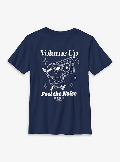 Minions Volume Up Feel The Noise Youth T-Shirt