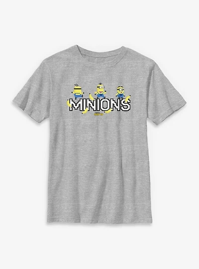 Minions 8Bit Bananas Craze Youth T-Shirt