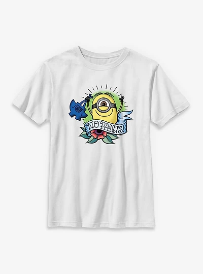 Minions No Pants Tattoo Style Youth T-Shirt
