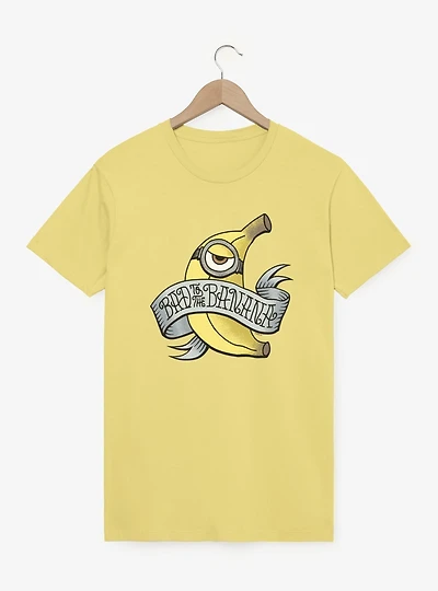Minions Bad To The Banana Tattoo Style T-Shirt