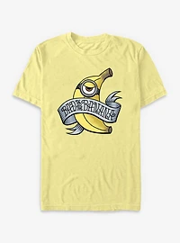 Minions Bad To The Banana Tattoo Style Garment-Dyed T-Shirt
