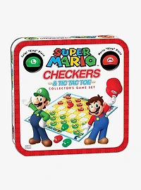 Nintendo Super Mario Bros. Checkers & Tic Tac Toe Set