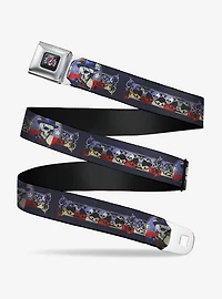Grateful Dead Dave's Picks Skeleton Americana Bonus Art Seatbelt Buckle Belt
