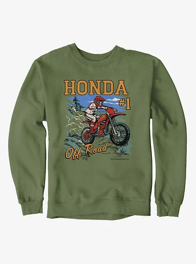 Honda Dirt Biking Number 1 Off Road Sweatshirt