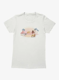 Disney Moana Beach Vibes Womens T-Shirt