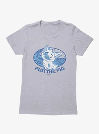 Disney Moana Pua The Pig Water Badge Womens T-Shirt