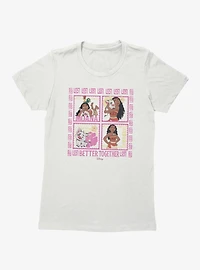 Disney Moana Better Together Square Panels Womens T-Shirt