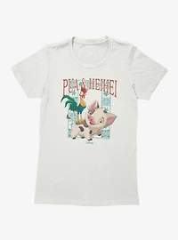 Disney Moana Pua & Hei Frame Womens T-Shirt