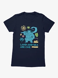 Disney Moana Land And Sea Are One Maui Womens T-Shirt