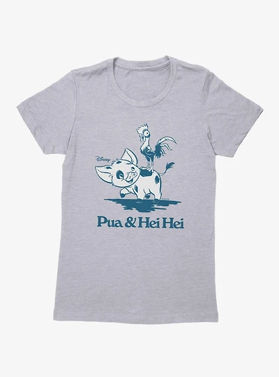Disney Moana Pua & Hei Play Ride Womens T-Shirt