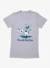 Disney Moana Pua & Hei Play Ride Womens T-Shirt