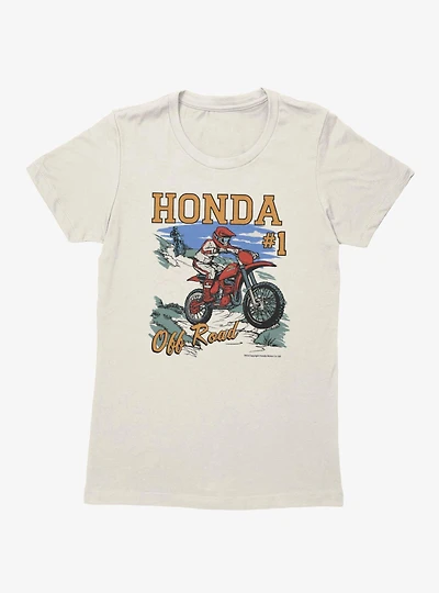 Honda Dirt Biking Number 1 Off Road Womens T-Shirt
