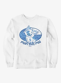 Disney Moana Pua The Pig Water Badge Sweatshirt
