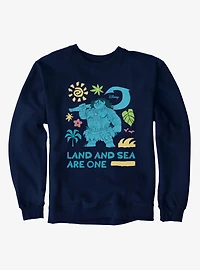 Disney Moana Land And Sea Are One Maui Sweatshirt