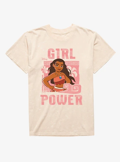 Disney Moana Girl Power Mineral Wash T-Shirt