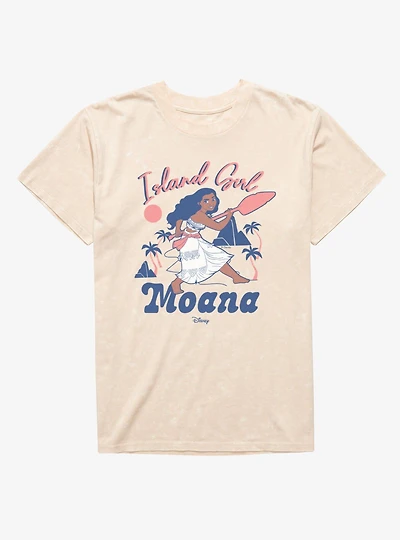 Disney Moana Island Girl Mineral Wash T-Shirt