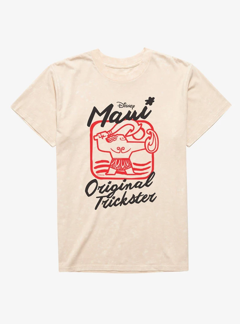 Disney Moana Maui Original Trickster Mineral Wash T-Shirt